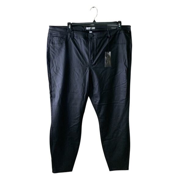 Refuge Pants Womens 24 Flat Front High Rise Skintight Legging Stretch Dark Wash - Picture 7 of 11